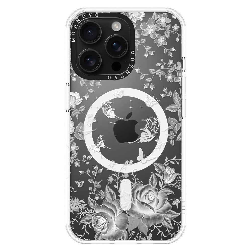 Fairy White Garden Phone Case - iPhone 16 Pro Max Case - MOSNOVO