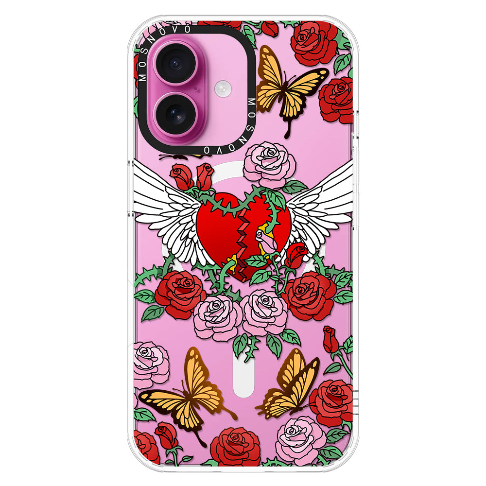 Wing Heart Phone Case - iPhone 16 Case - MOSNOVO