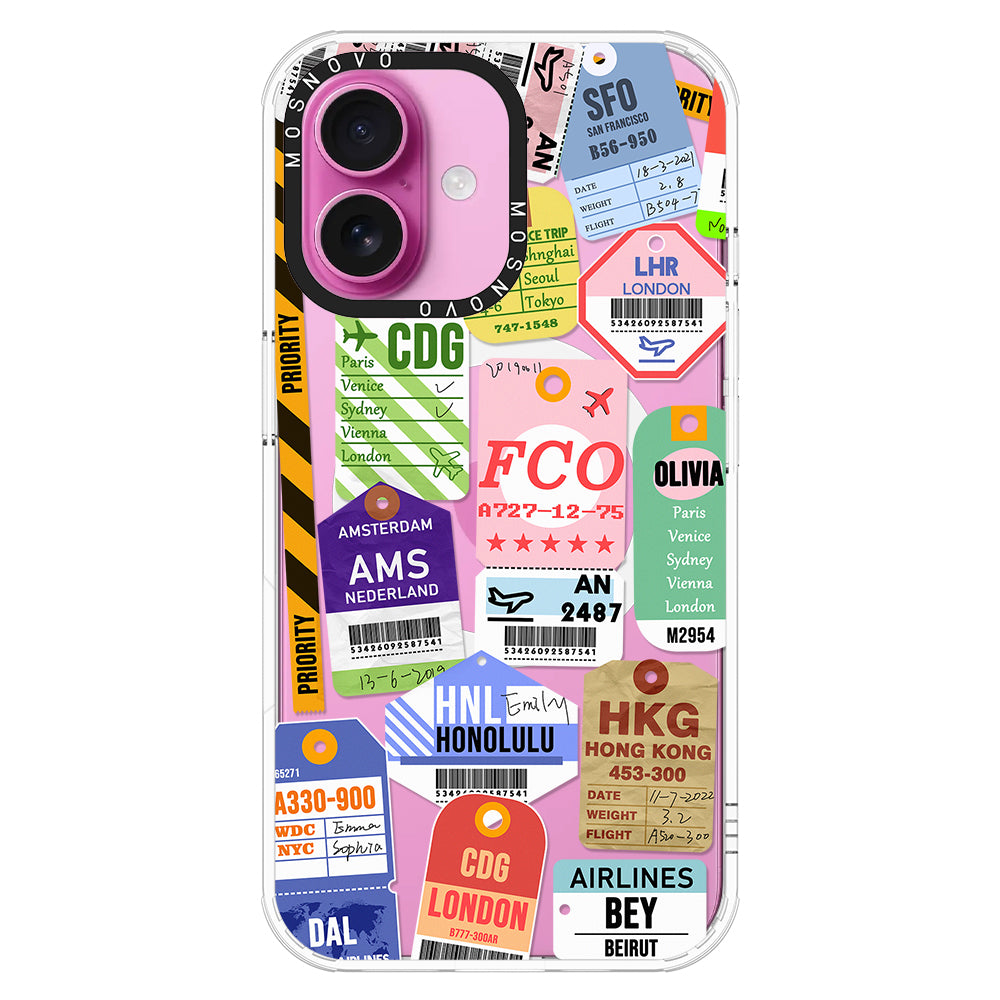 Ticket Label Phone Case - iPhone 16 Plus Case - MOSNOVO