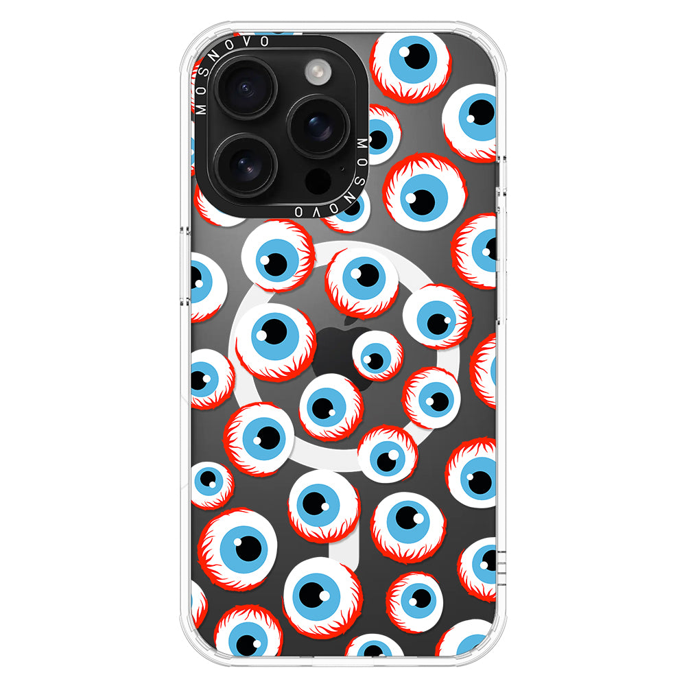 Scary Eyeball Phone Case - iPhone 16 Pro Max Case - MOSNOVO