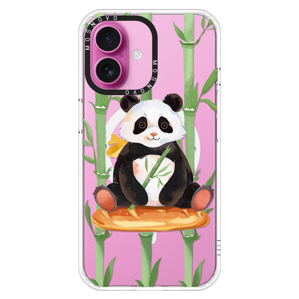 Bamboo Panda Phone Case - iPhone 16 Case - MOSNOVO