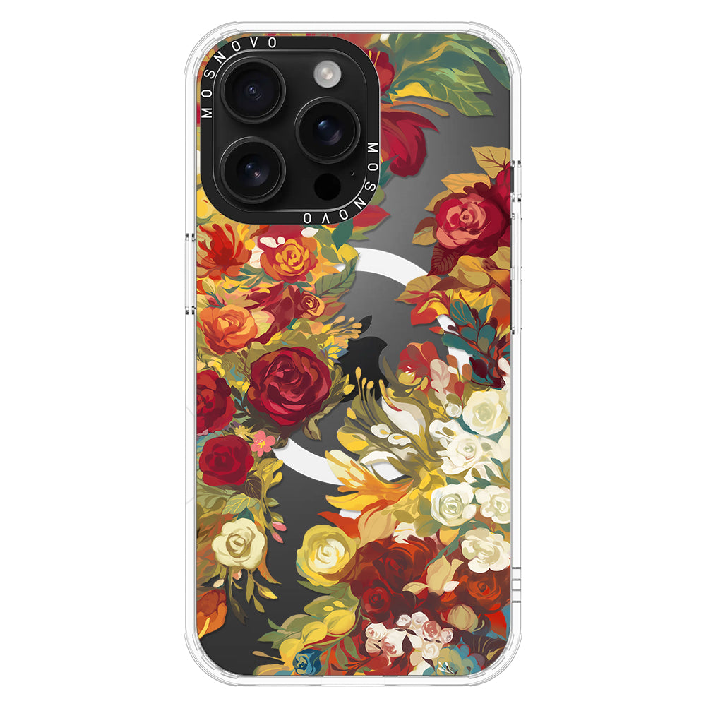 Vintage Flower Garden Phone Case - iPhone 16 Pro Max Case - MOSNOVO