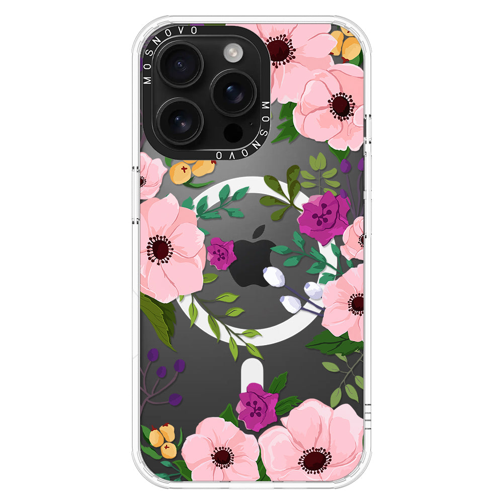 Watercolor Floral Phone Case - iPhone 16 Pro Max Case - MOSNOVO