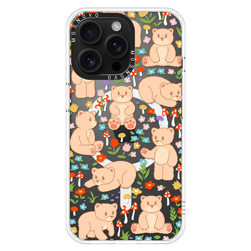 Cute Bear Phone Case - iPhone 16 Pro Max Case - MOSNOVO