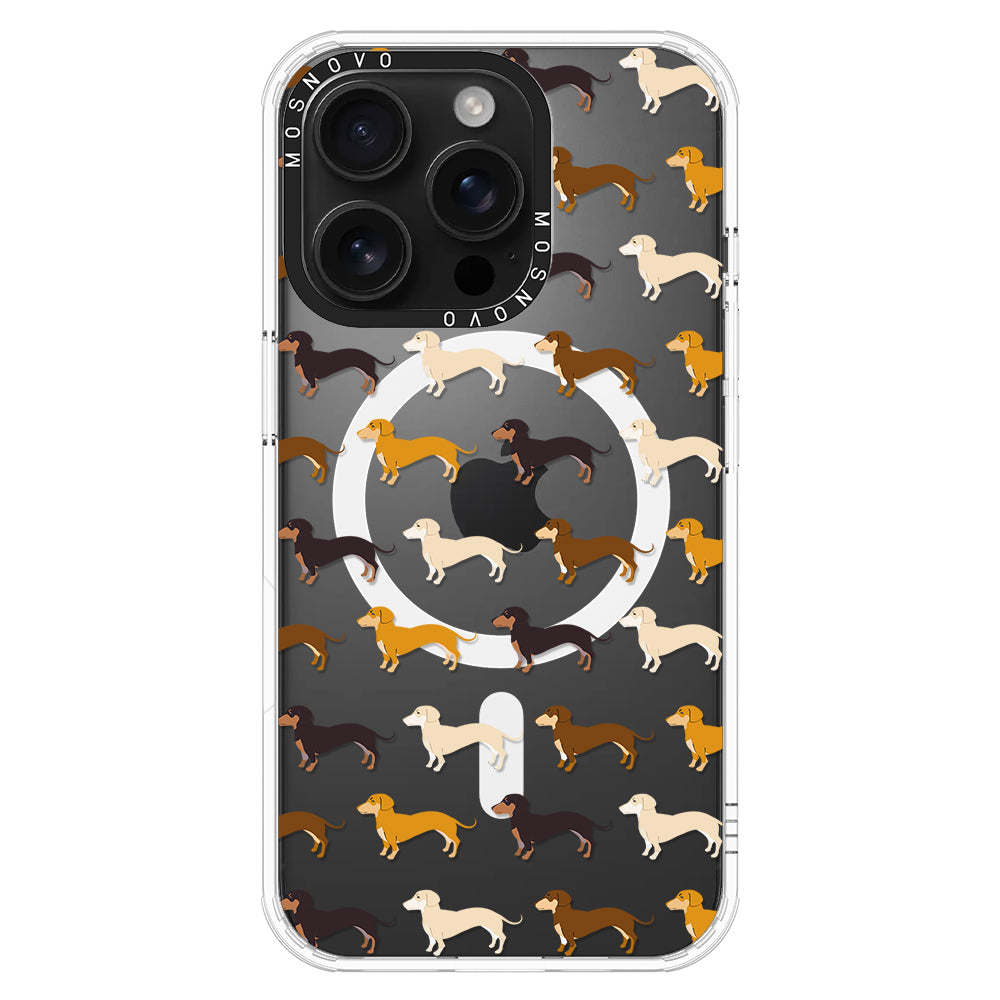 Cute Dachshund Phone Case - iPhone 16 Pro Case - MOSNOVO