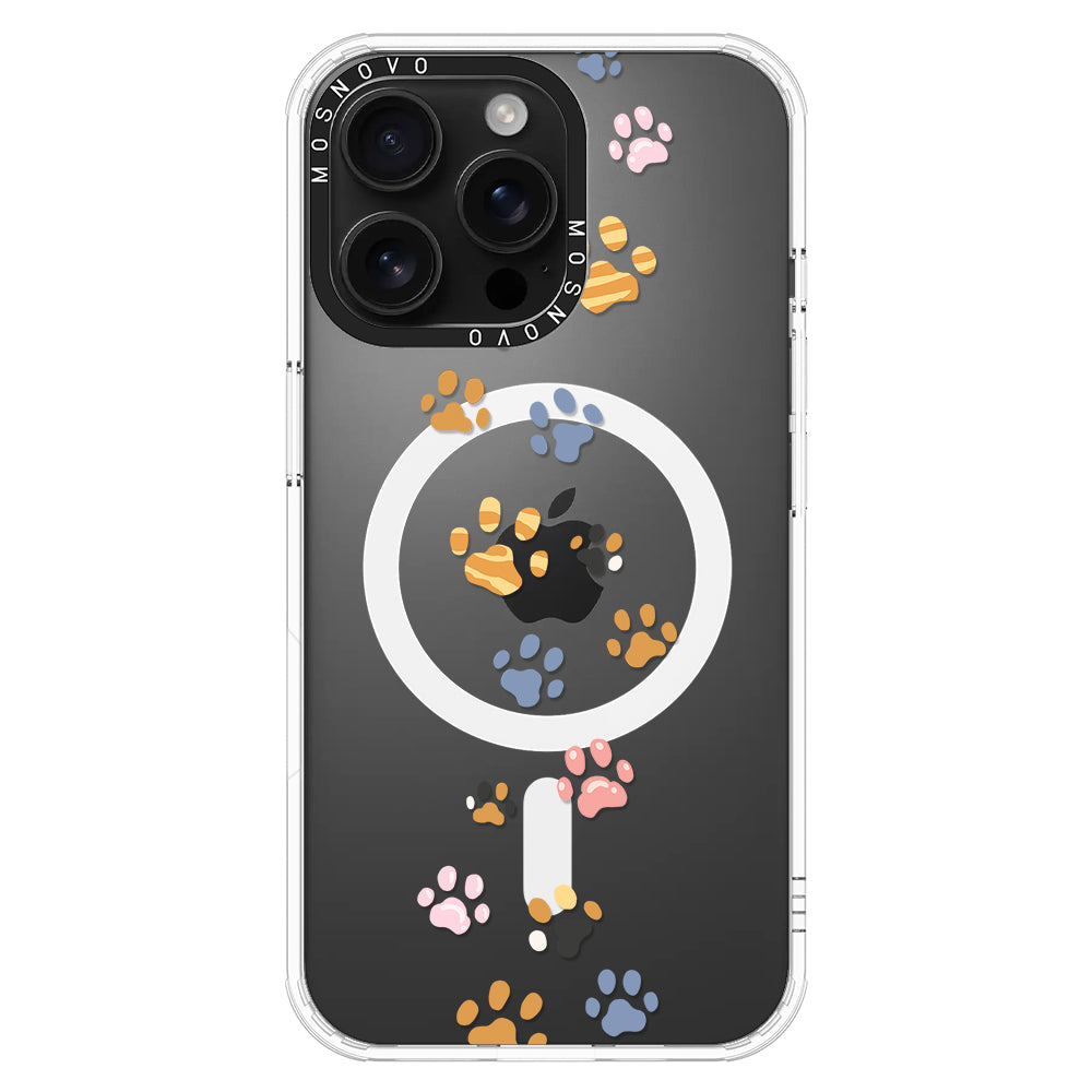 Colorful Paw Phone Case - iPhone 16 Pro Max Case - MOSNOVO