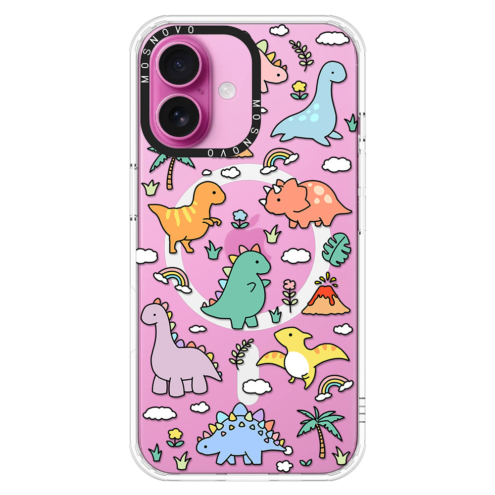 Cute Dinosaur World Phone Case - iPhone 16 Plus Case - MOSNOVO