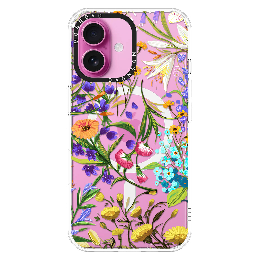 Summer Flower Holidays Phone Case - iPhone 16 Plus Case - MOSNOVO