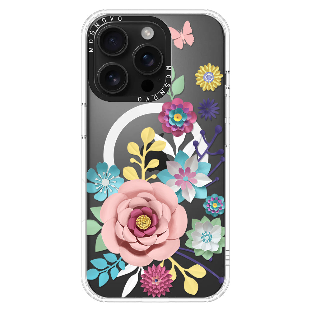 3D Floral Phone Case - iPhone 16 Pro Case - MOSNOVO