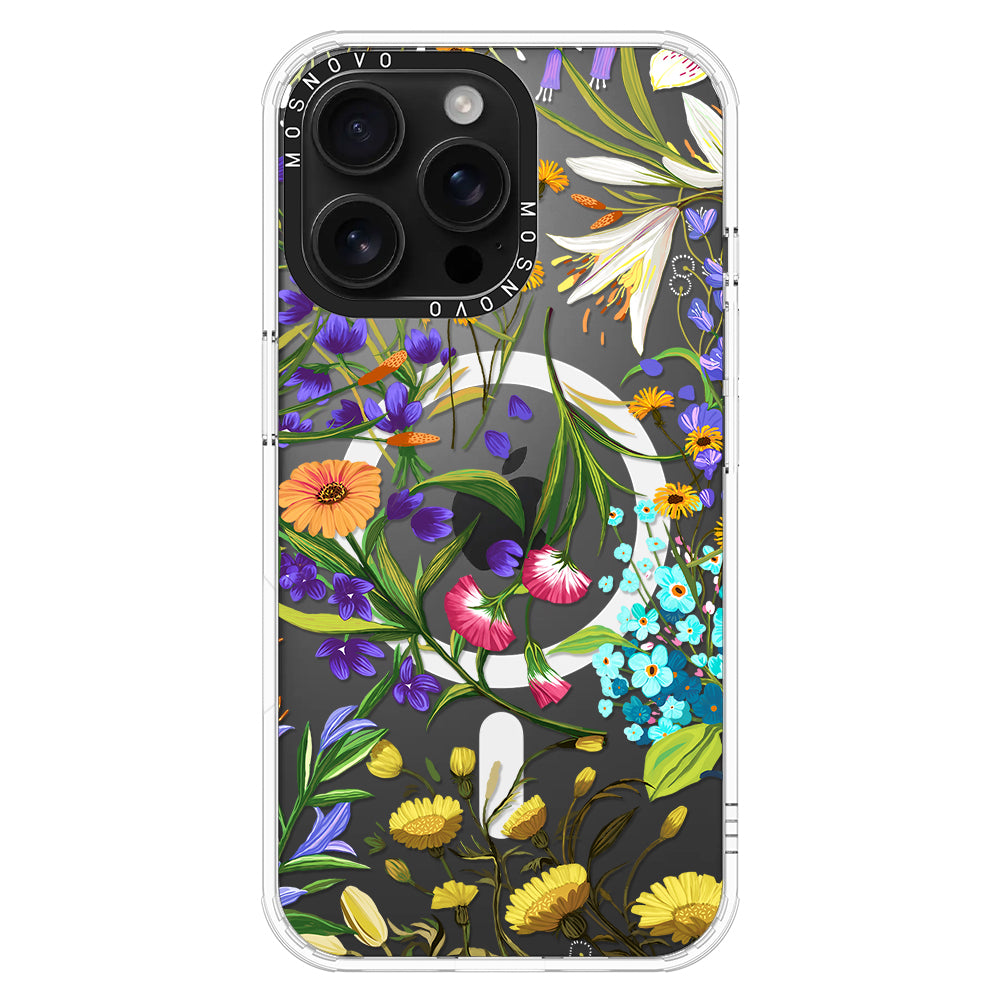 Summer Flower Holidays Phone Case - iPhone 16 Pro Max Case - MOSNOVO