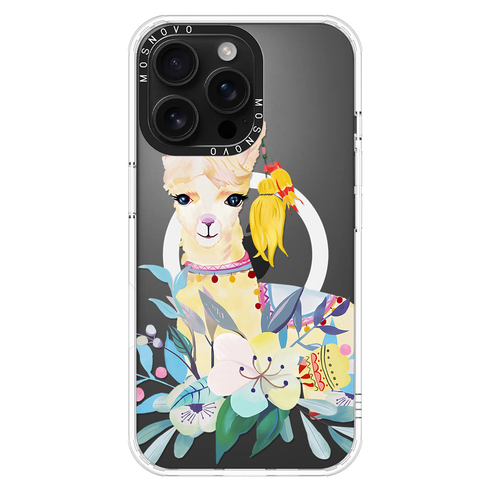 Boho Llama Phone Case - iPhone 16 Pro Max Case - MOSNOVO