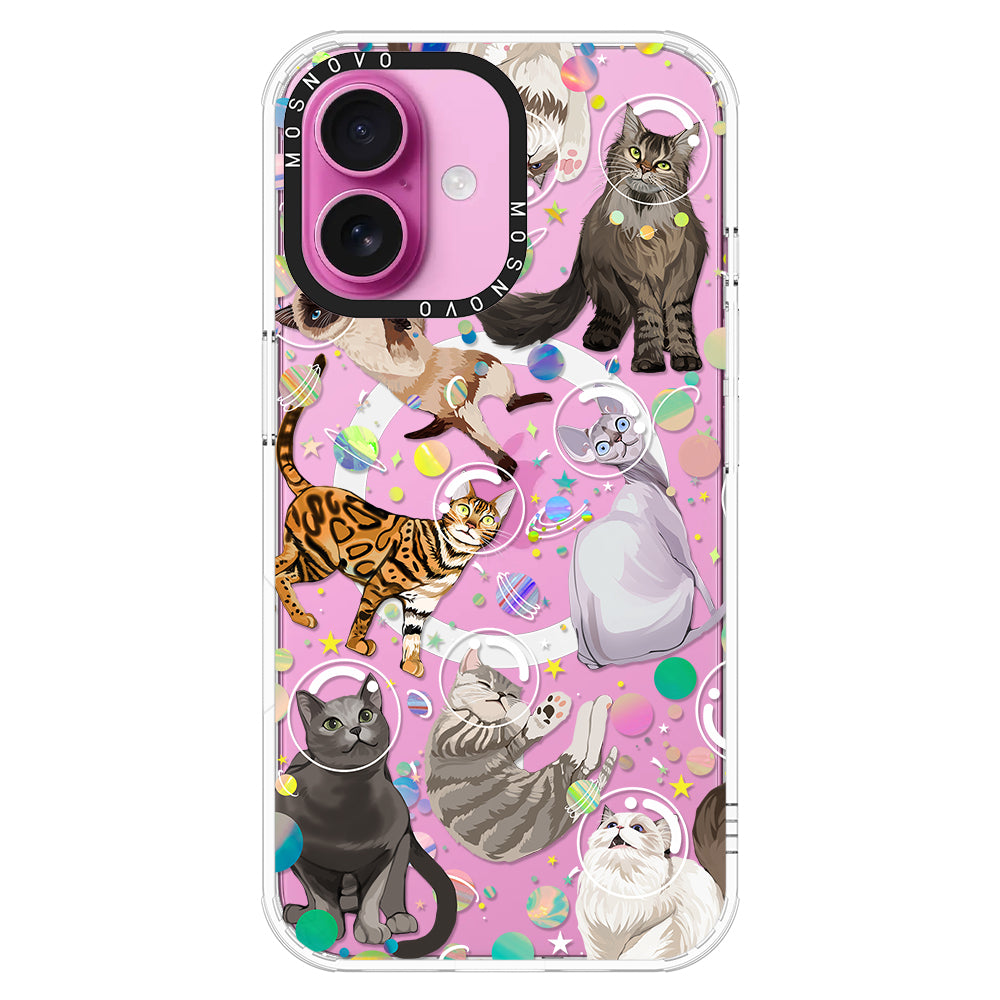 Space Cat Phone Case - iPhone 16 Plus Case - MOSNOVO