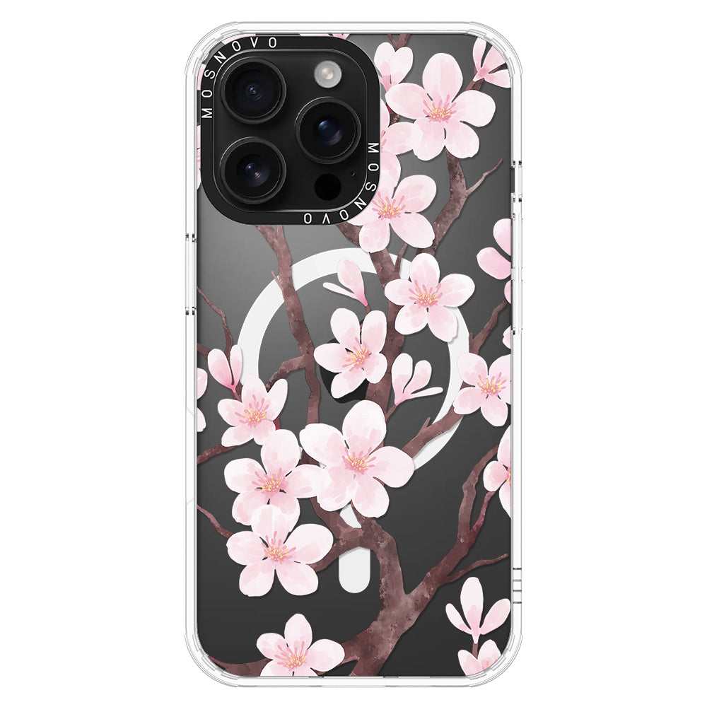 Cherry Blossom Flower Phone Case - iPhone 16 Pro Max Case - MOSNOVO