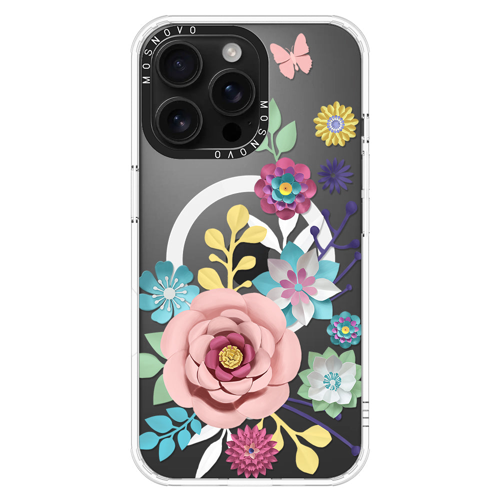 3D Floral Phone Case - iPhone 16 Pro Max Case - MOSNOVO