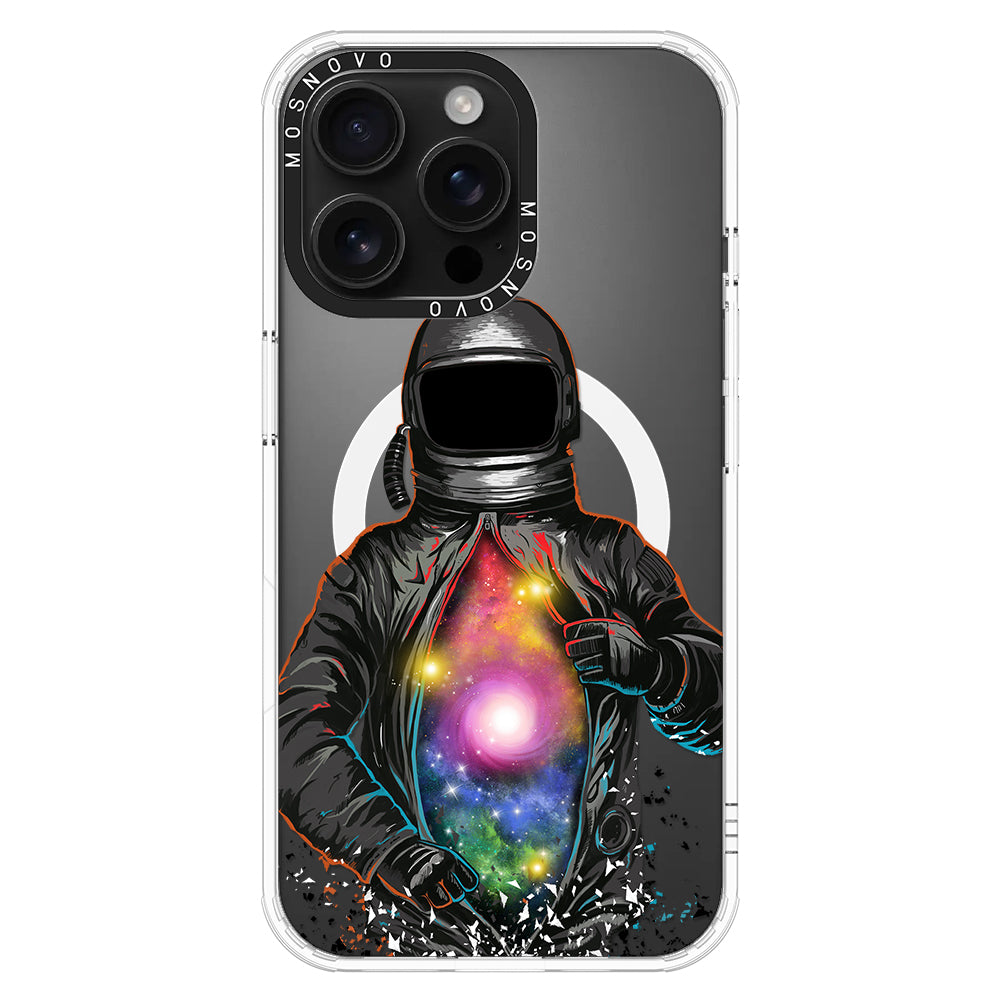 Mystery Astronaut Phone Case - iPhone 16 Pro Max Case - MOSNOVO