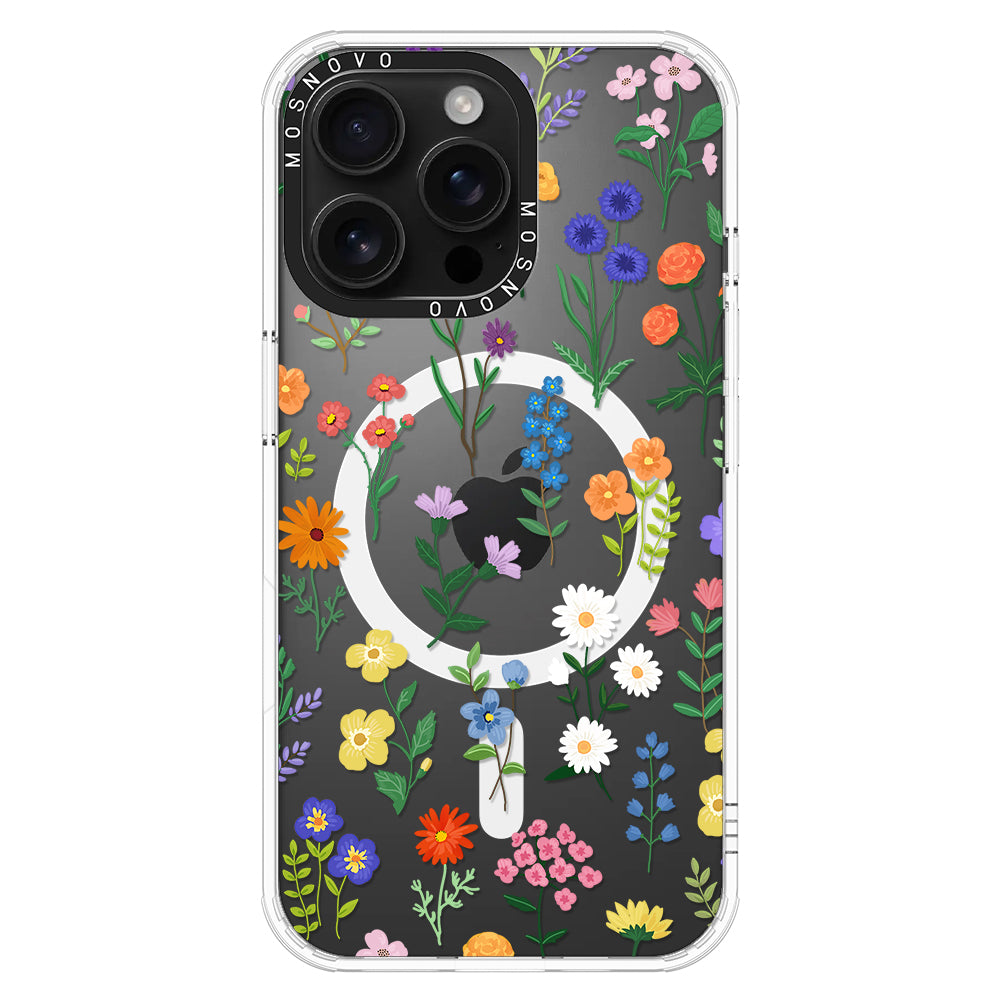 Botanical Floral Phone Case - iPhone 16 Pro Max Case - MOSNOVO