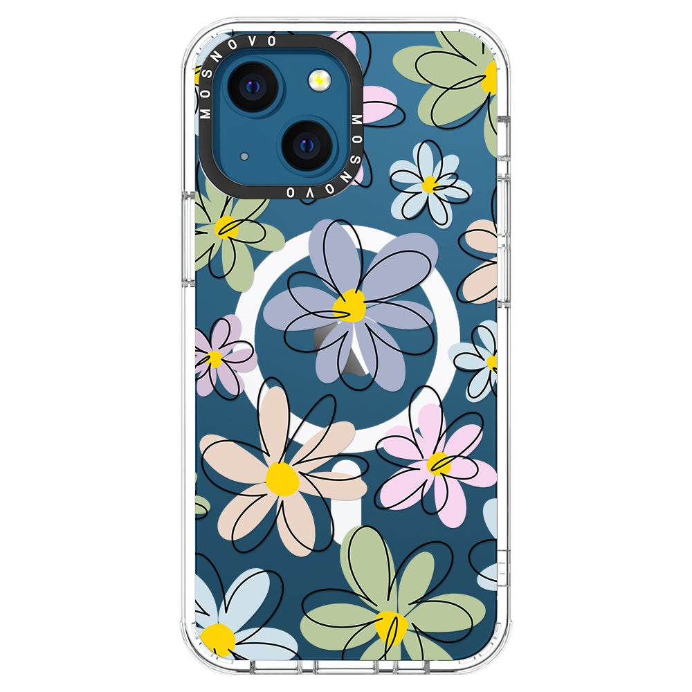 Linear Blooms Phone Case - iPhone 13 Case