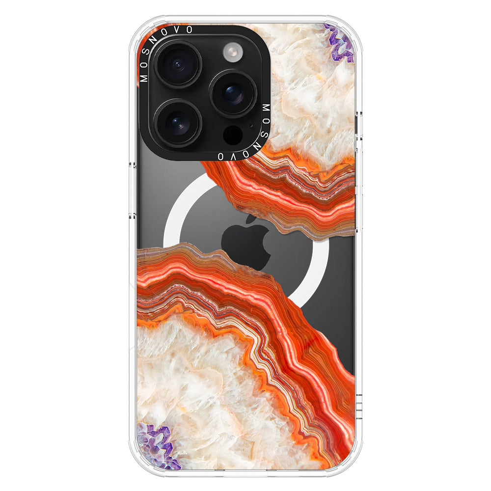 Agate Red Phone Case - iPhone 16 Pro Case - MOSNOVO