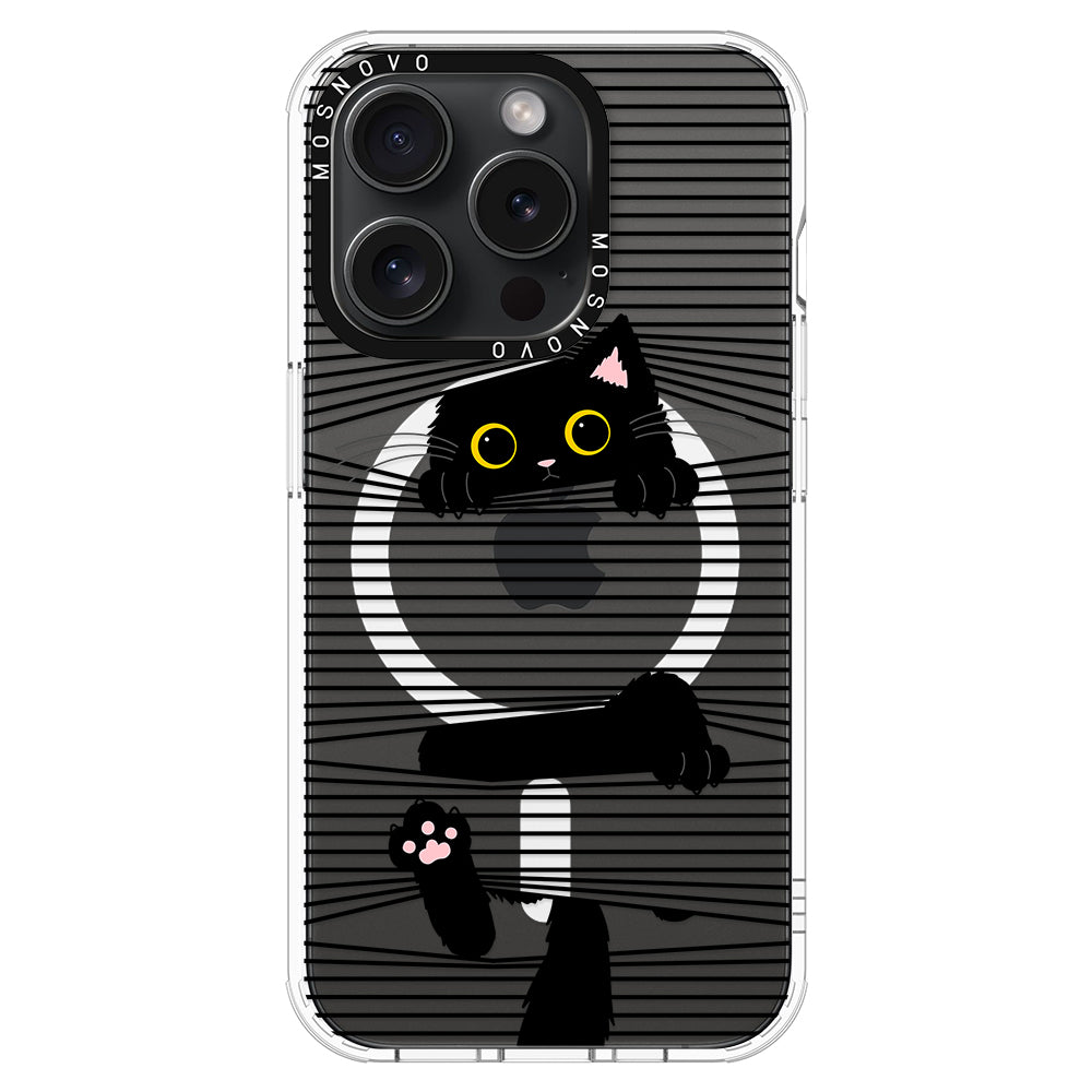 Hidden Black Cat Phone Case - iPhone 15 Pro Case