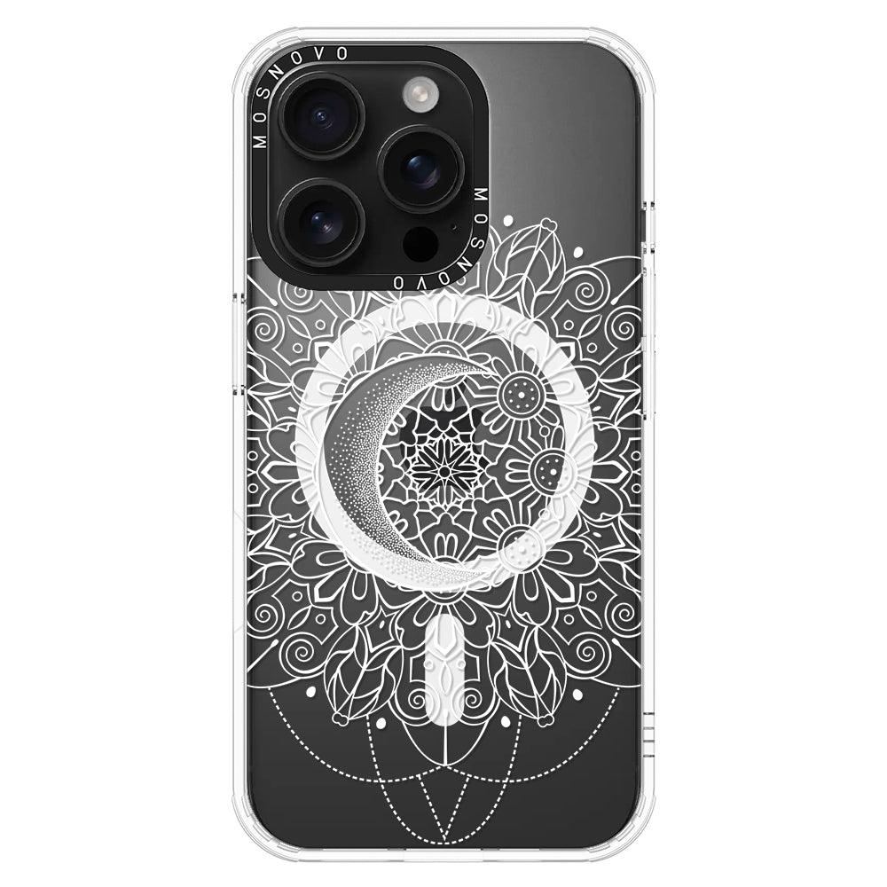 Celestial Moon Mandala Phone Case - iPhone 16 Pro Case - MOSNOVO