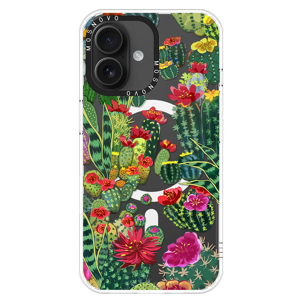 Cactus Garden Phone Case - iPhone 16 Plus Case - MOSNOVO