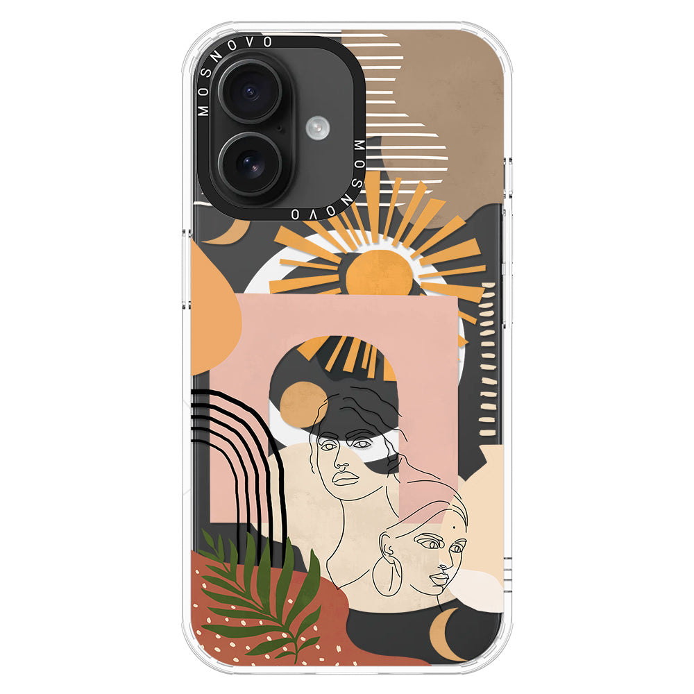 Modern Collage Art Phone Case - iPhone 16 Plus Case - MOSNOVO