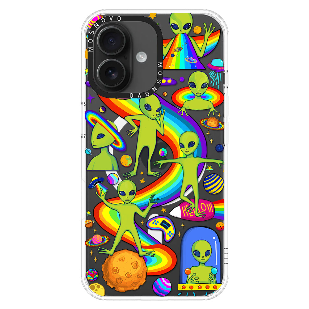 Funny Alien Phone Case - iPhone 16 Case - MOSNOVO