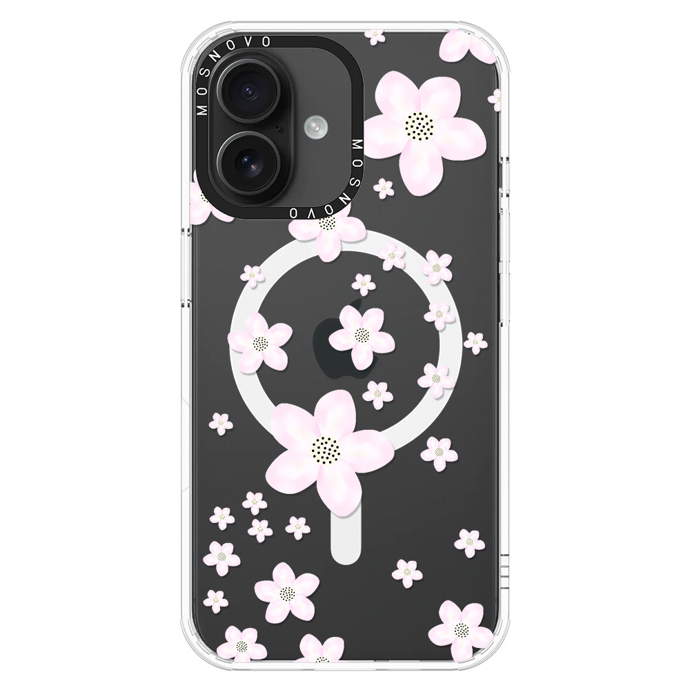 Pink Cherry Blossom Phone Case - iPhone 16 Case - MOSNOVO