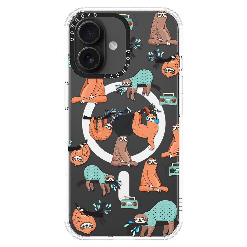 Musical Sloth Phone Case - iPhone 16 Case - MOSNOVO