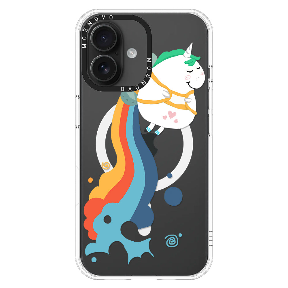 Cute Rainbow Unicorn Phone Case - iPhone 16 Case - MOSNOVO