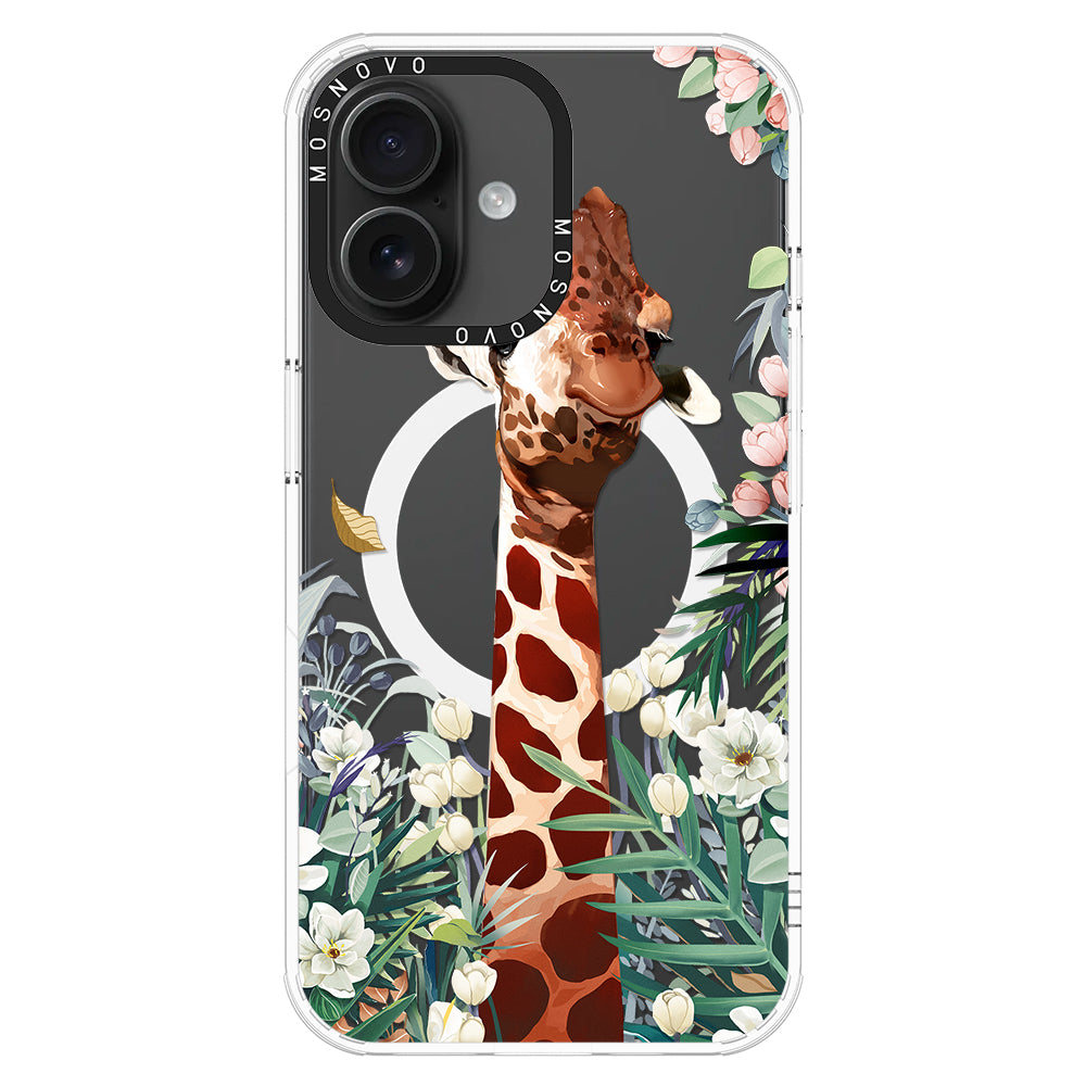 Giraffe In The Garden Phone Case - iPhone 16 Plus Case - MOSNOVO