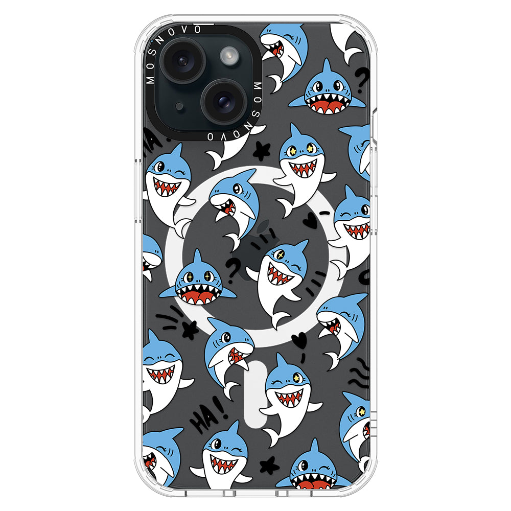 Cute Sharks Phone Case - iPhone 15 Case