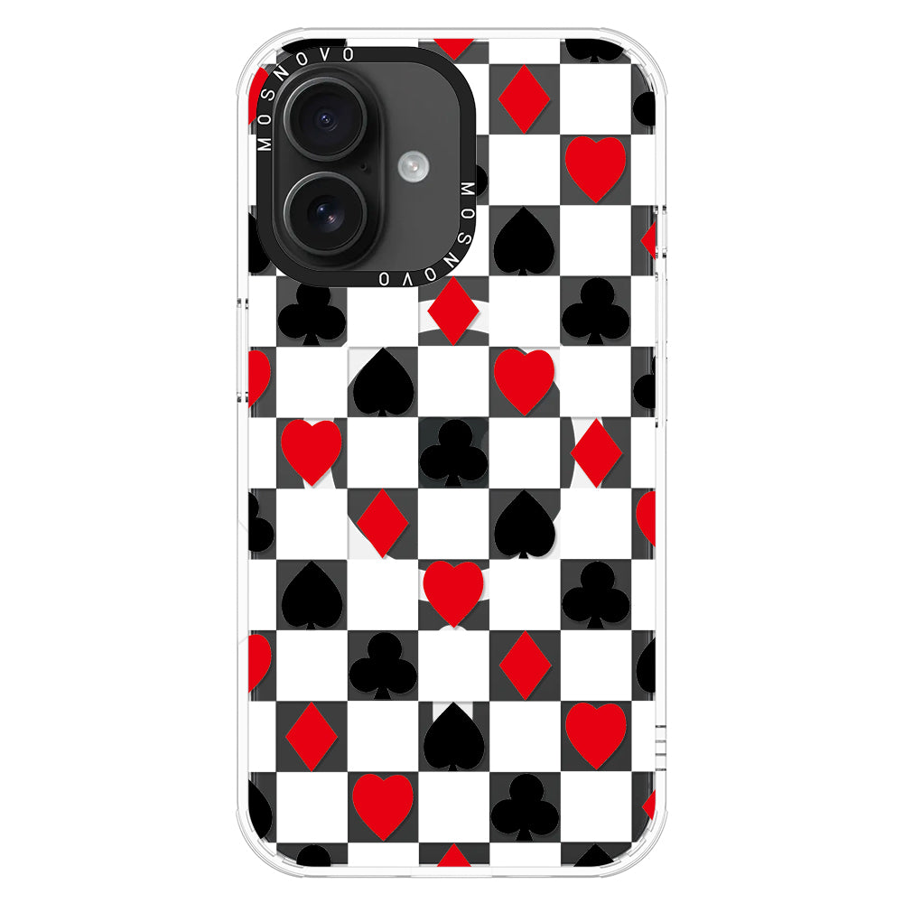 Checker Poker Phone Case - iPhone 16 Case - MOSNOVO