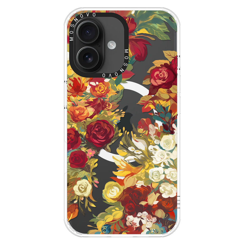 Vintage Flower Garden Phone Case - iPhone 16 Plus Case - MOSNOVO