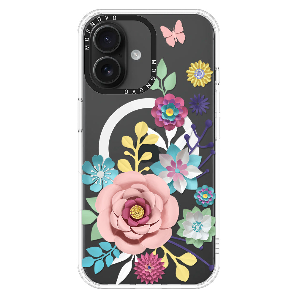 3D Floral Phone Case - iPhone 16 Case - MOSNOVO