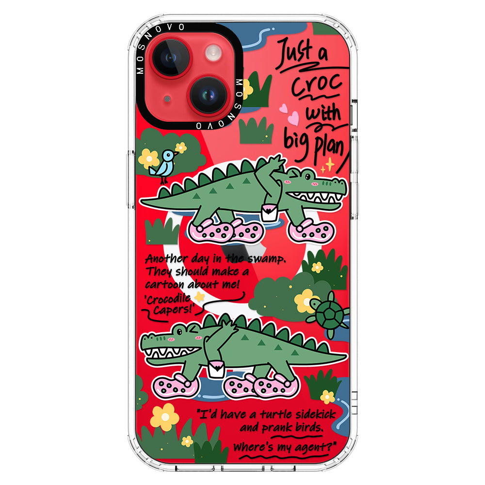 Croc with Big Plan Phone Case - iPhone 14 Case