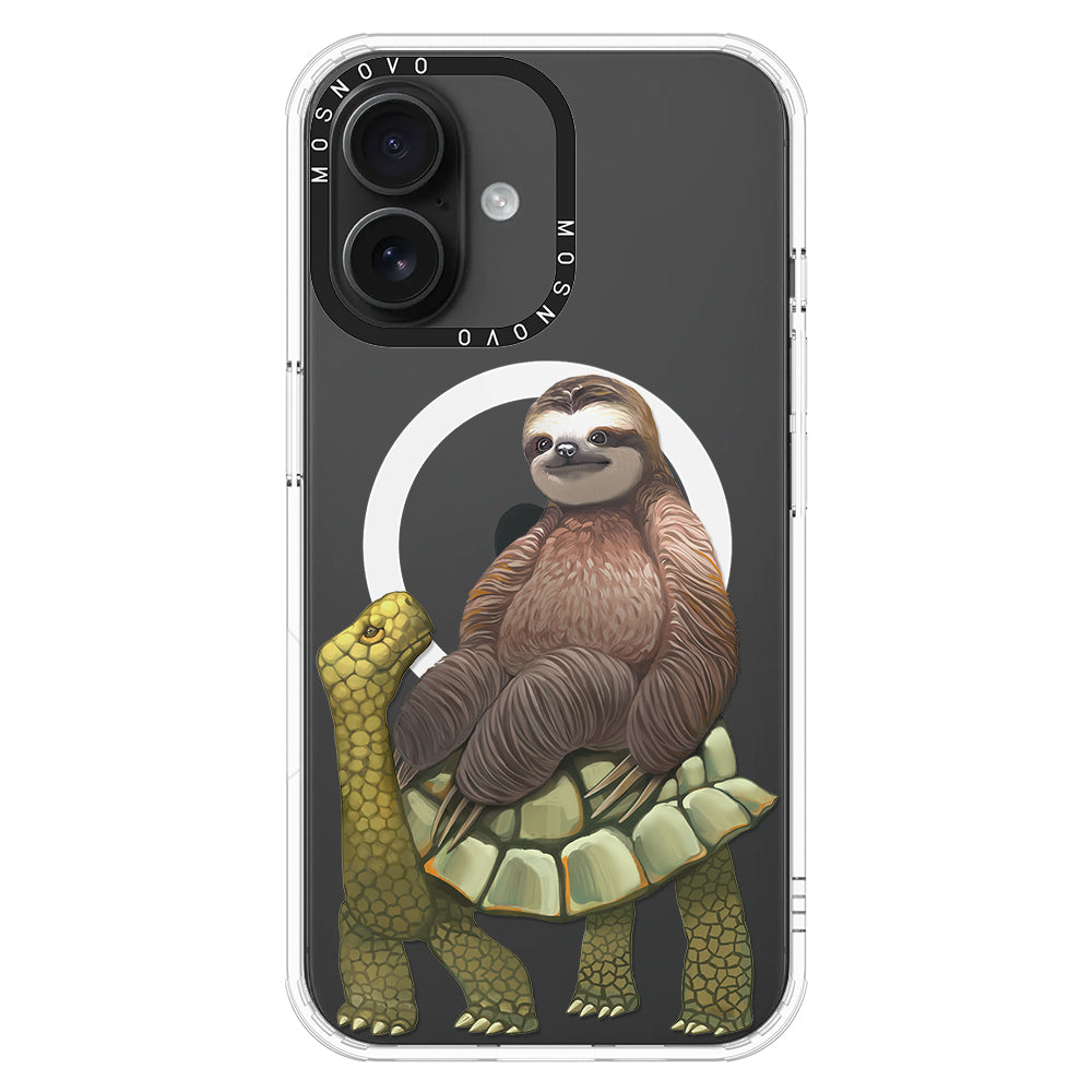 Sloth Turtle Phone Case - iPhone 16 Plus Case - MOSNOVO