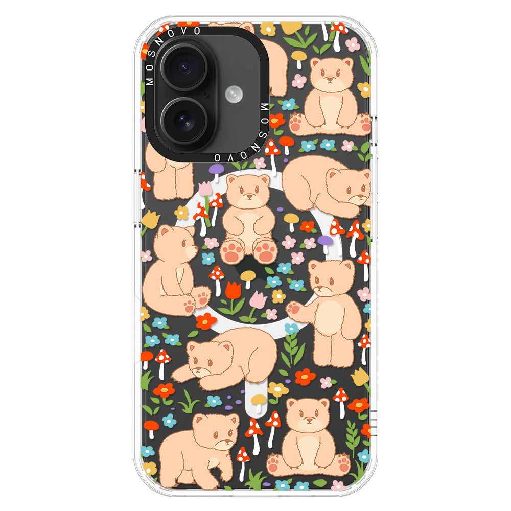 Cute Bear Phone Case - iPhone 16 Plus Case - MOSNOVO