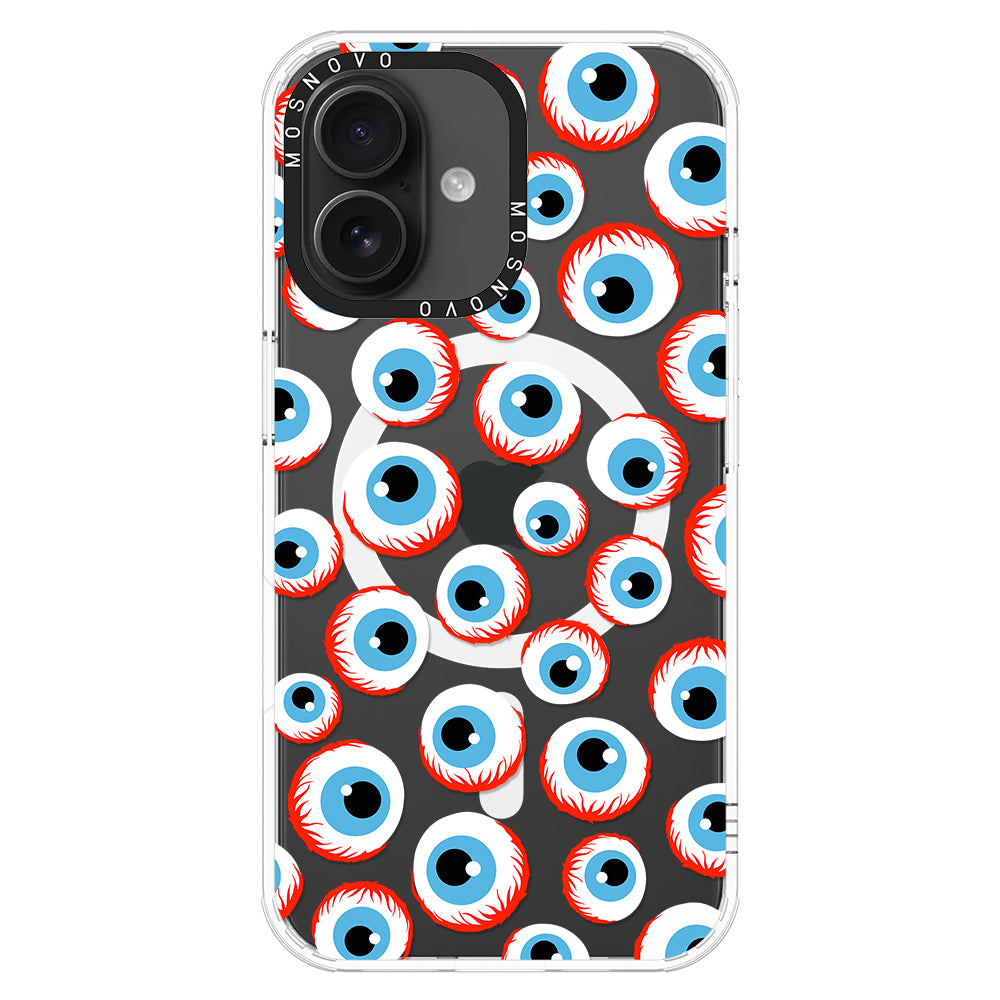 Scary Eyeball Phone Case - iPhone 16 Plus Case - MOSNOVO