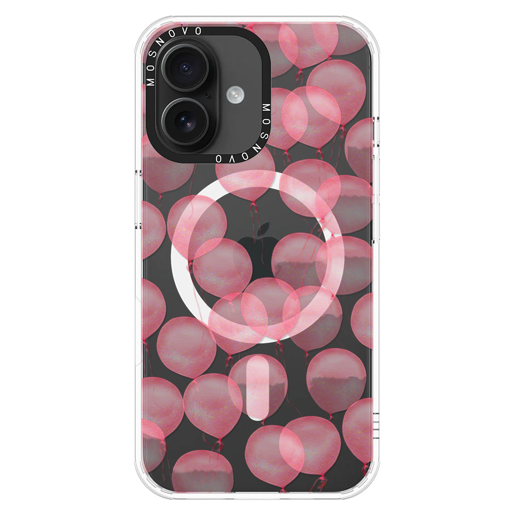 Pink Ballons Phone Case - iPhone 16 Plus Case - MOSNOVO