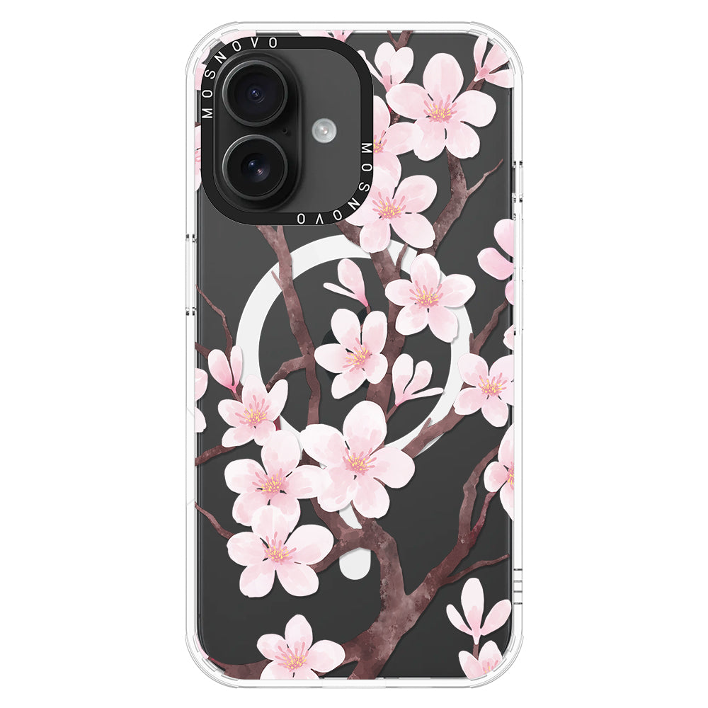 Cherry Blossom Flower Phone Case - iPhone 16 Case - MOSNOVO