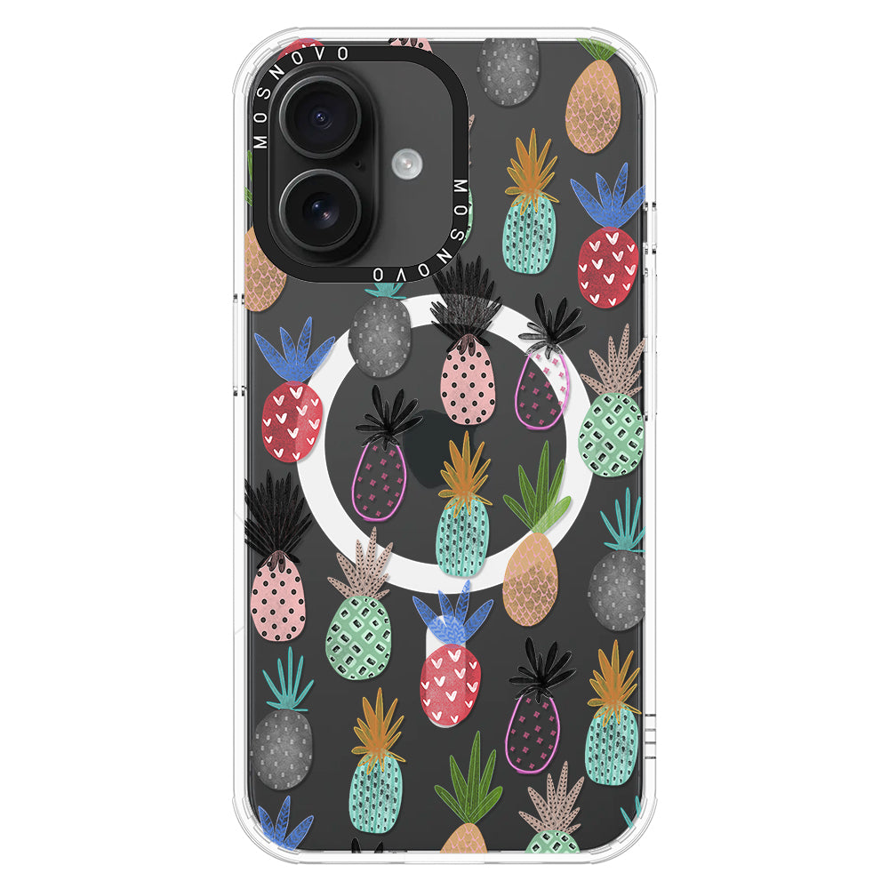 Cute Pineapple Phone Case - iPhone 16 Plus Case - MOSNOVO