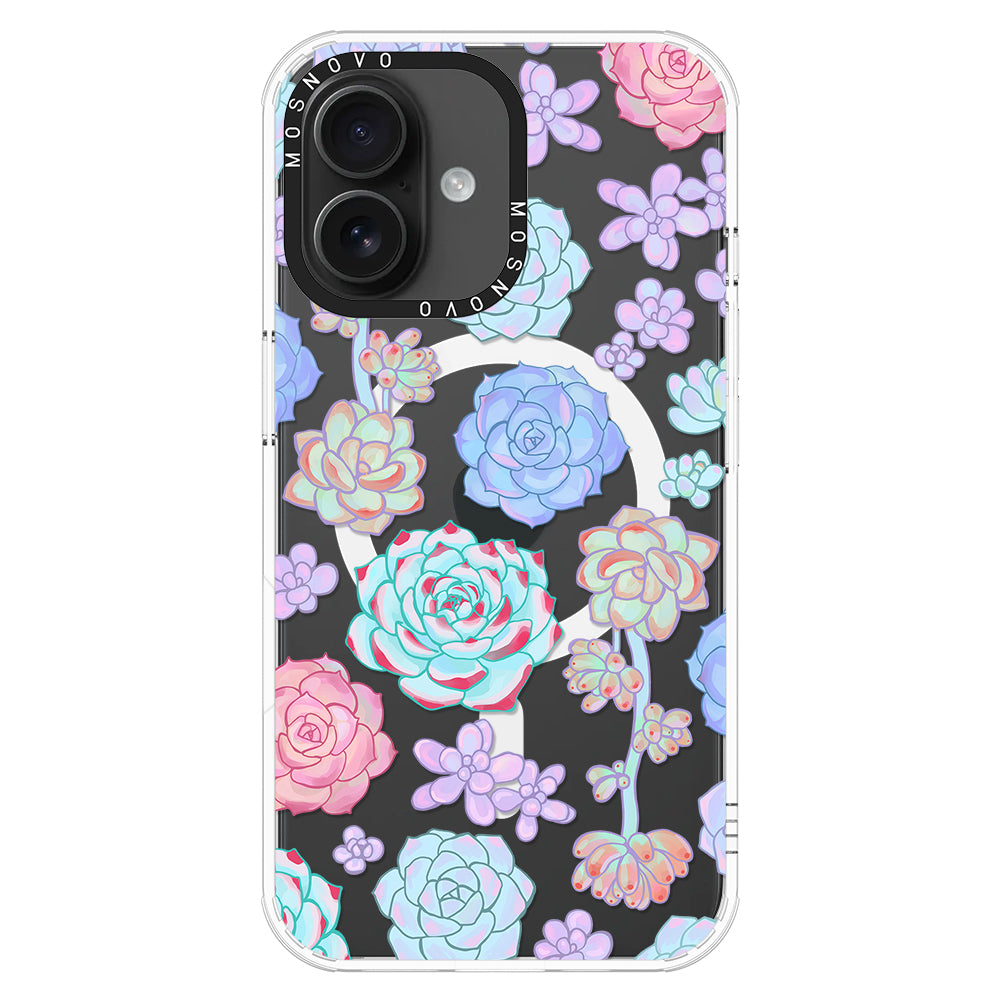 Succulents Phone Case - iPhone 16 Plus Case - MOSNOVO