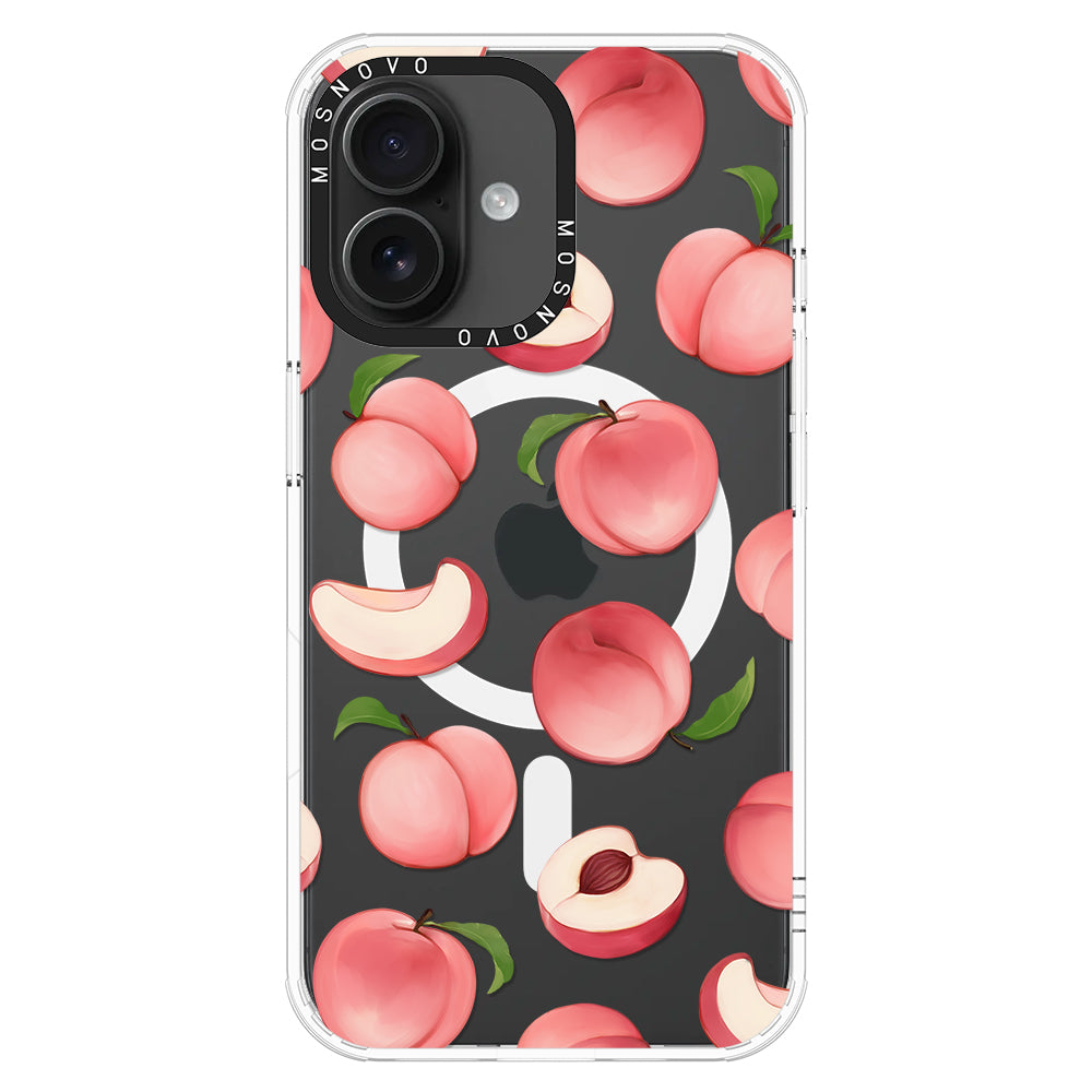 Cute Peach Phone Case - iPhone 16 Case - MOSNOVO