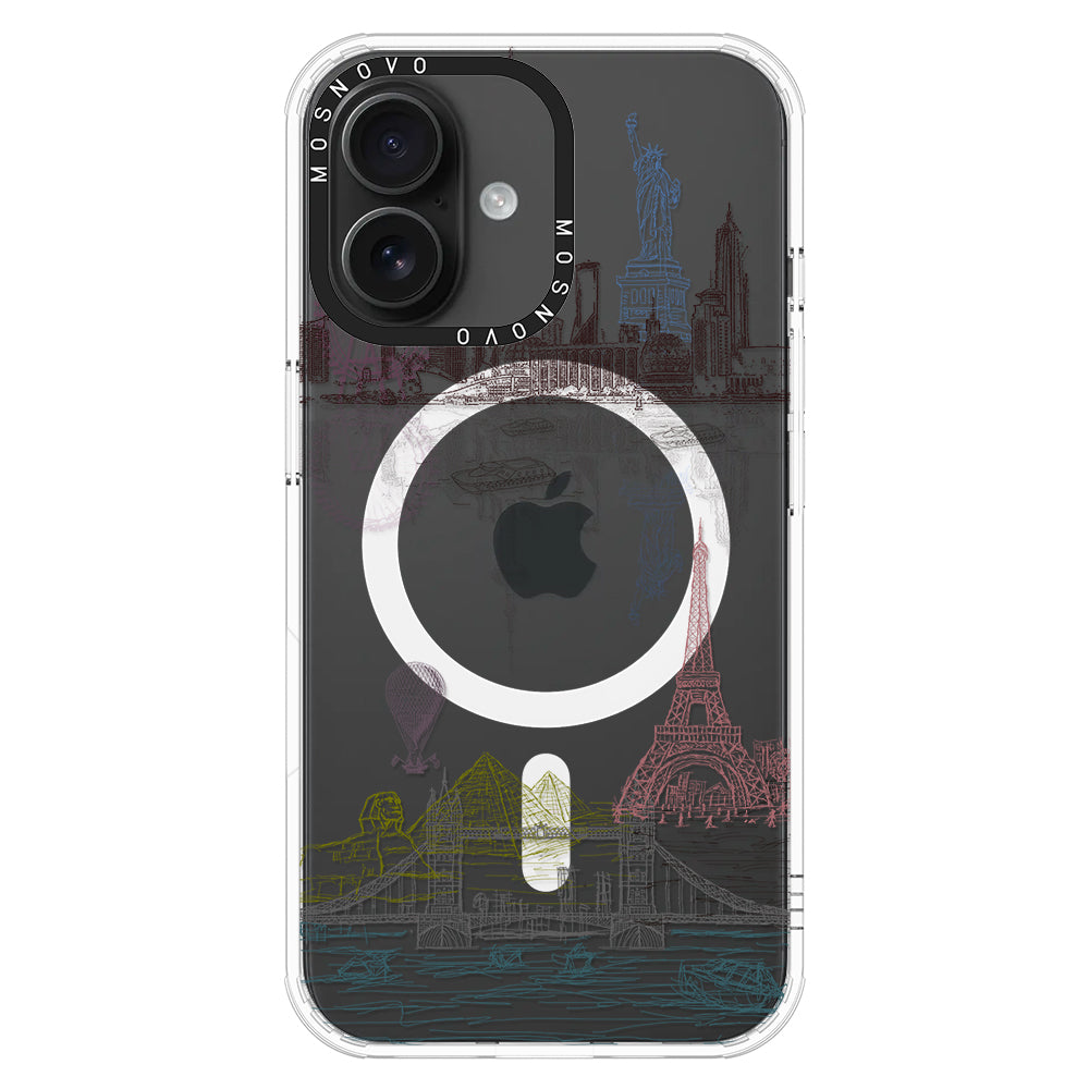 The World City Phone Case - iPhone 16 Case - MOSNOVO