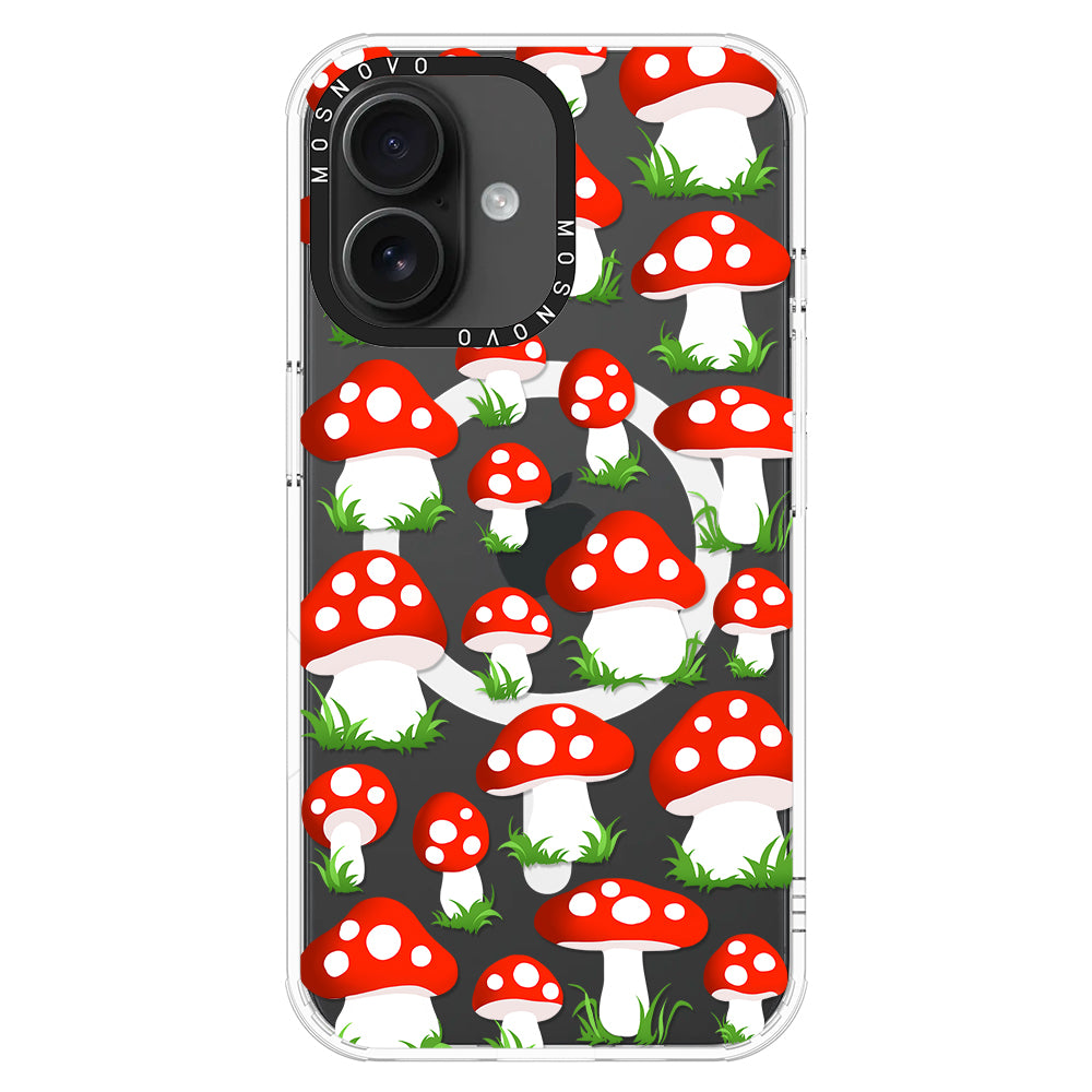 Cute Mushroom Phone Case - iPhone 16 Case - MOSNOVO