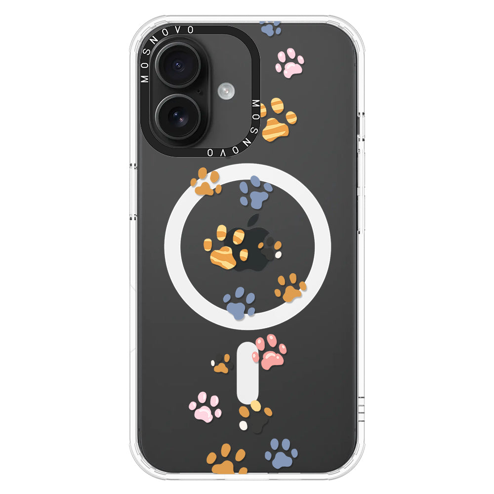 Colorful Paw Phone Case - iPhone 16 Case - MOSNOVO