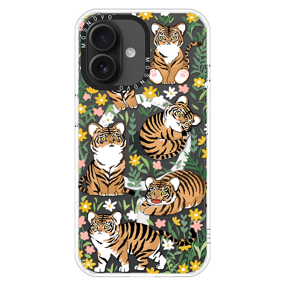 Cute Tiger Phone Case - iPhone 16 Case - MOSNOVO