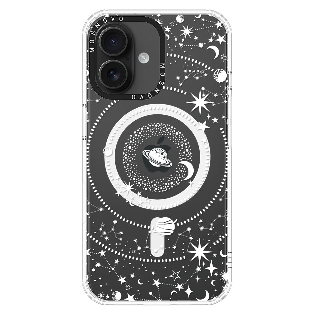 White Galaxy Phone Case - iPhone 16 Case - MOSNOVO