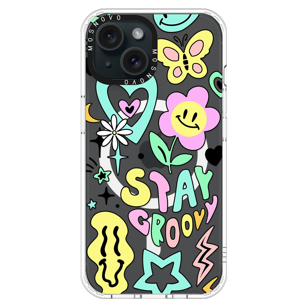 Stay Groovy Phone Case - iPhone 15 Plus Case